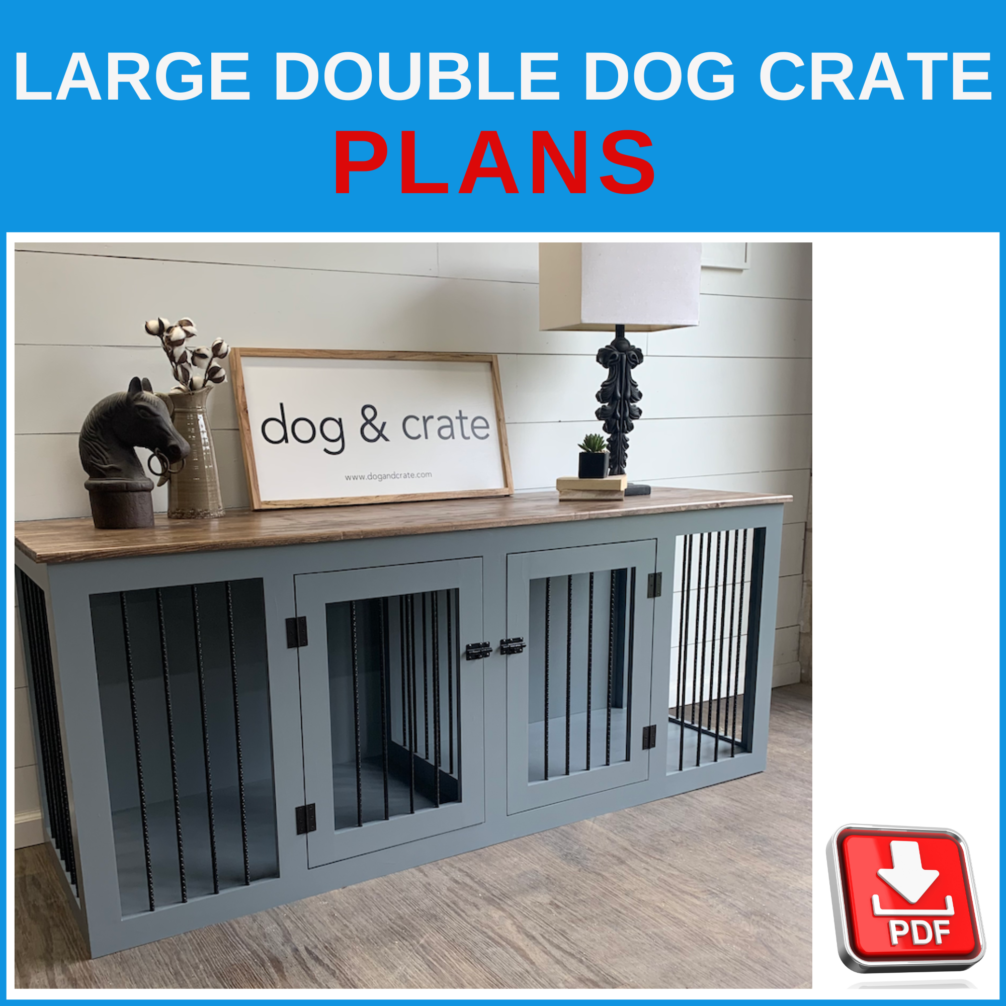 Diy large dog sales crate
