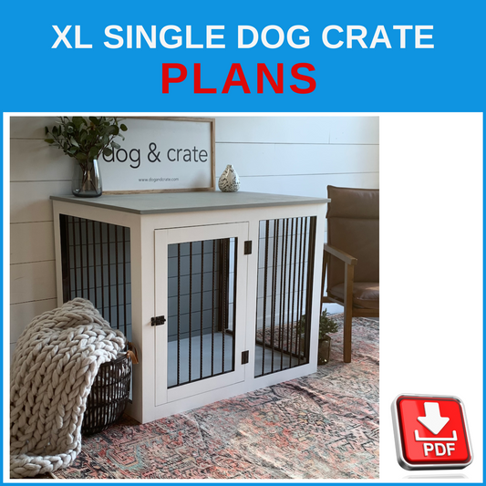 Single XL Dog Crate Plans