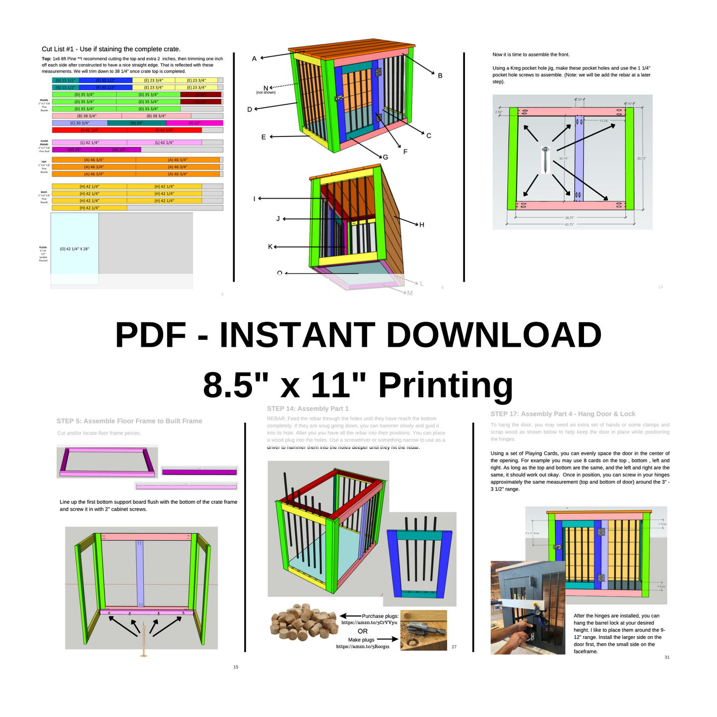 Single XL Dog Crate Plans
