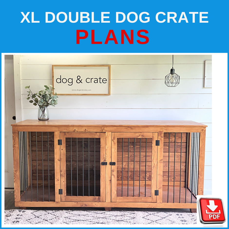 Wooden Dog Crate DIY Plans – Dog Crate Plans - No Hinge Dog Crate Plans With Removable Side
