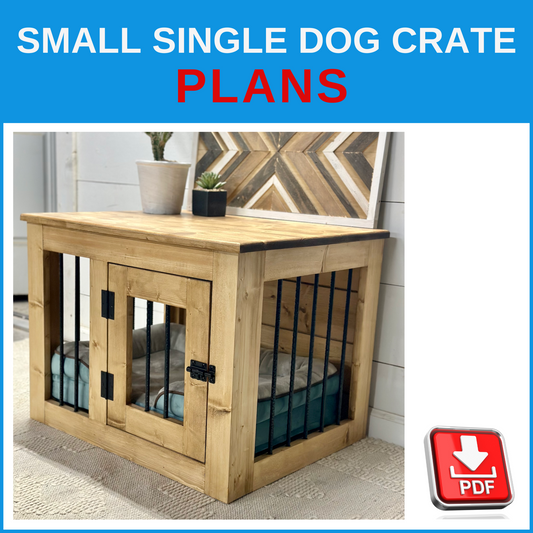 Single Small Dog Crate Plans