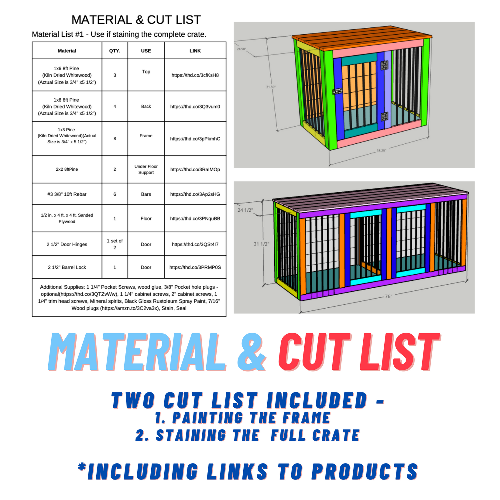 Compact Dog Crate Plans