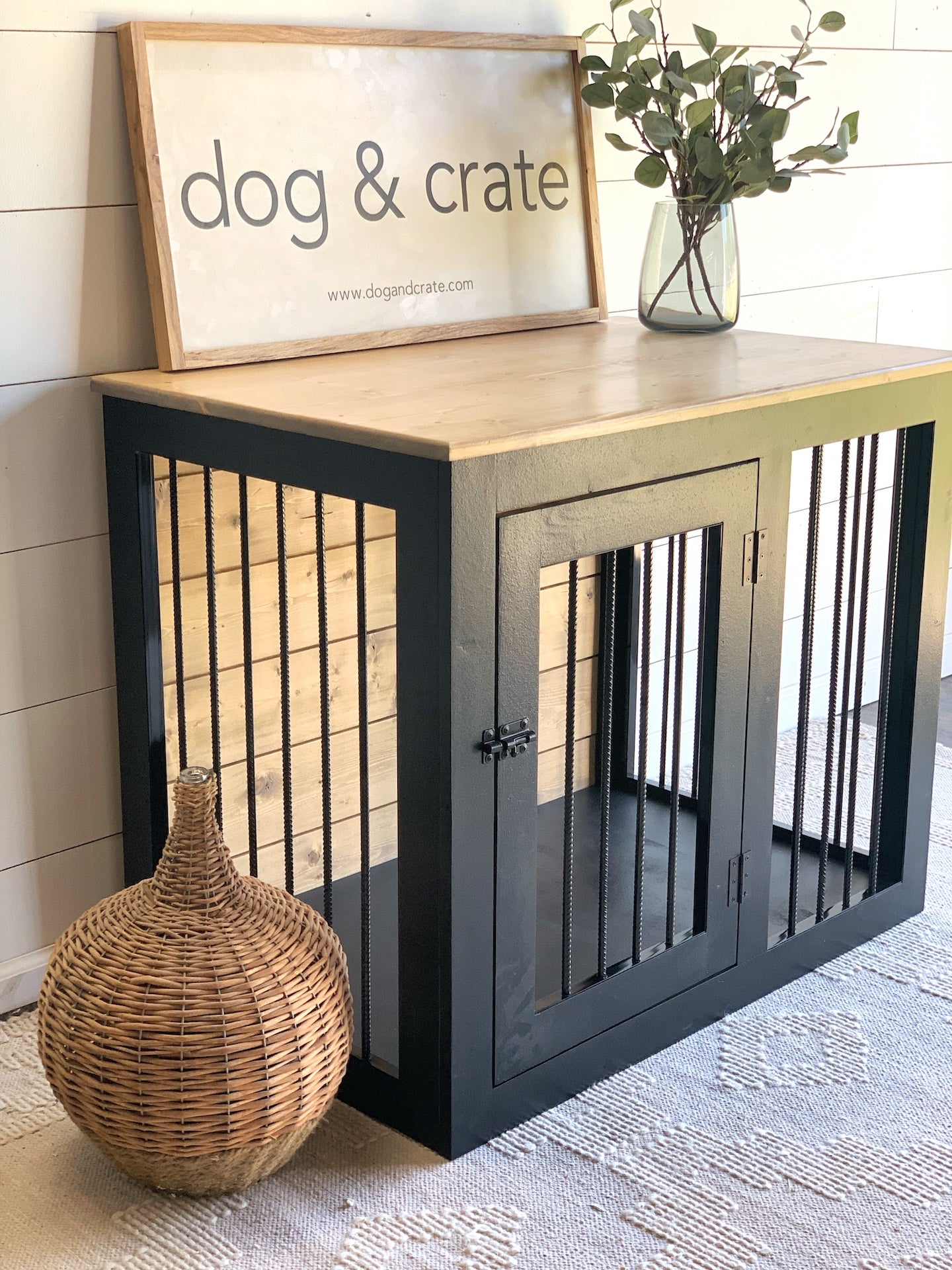 Luxury dog crate furniture plans