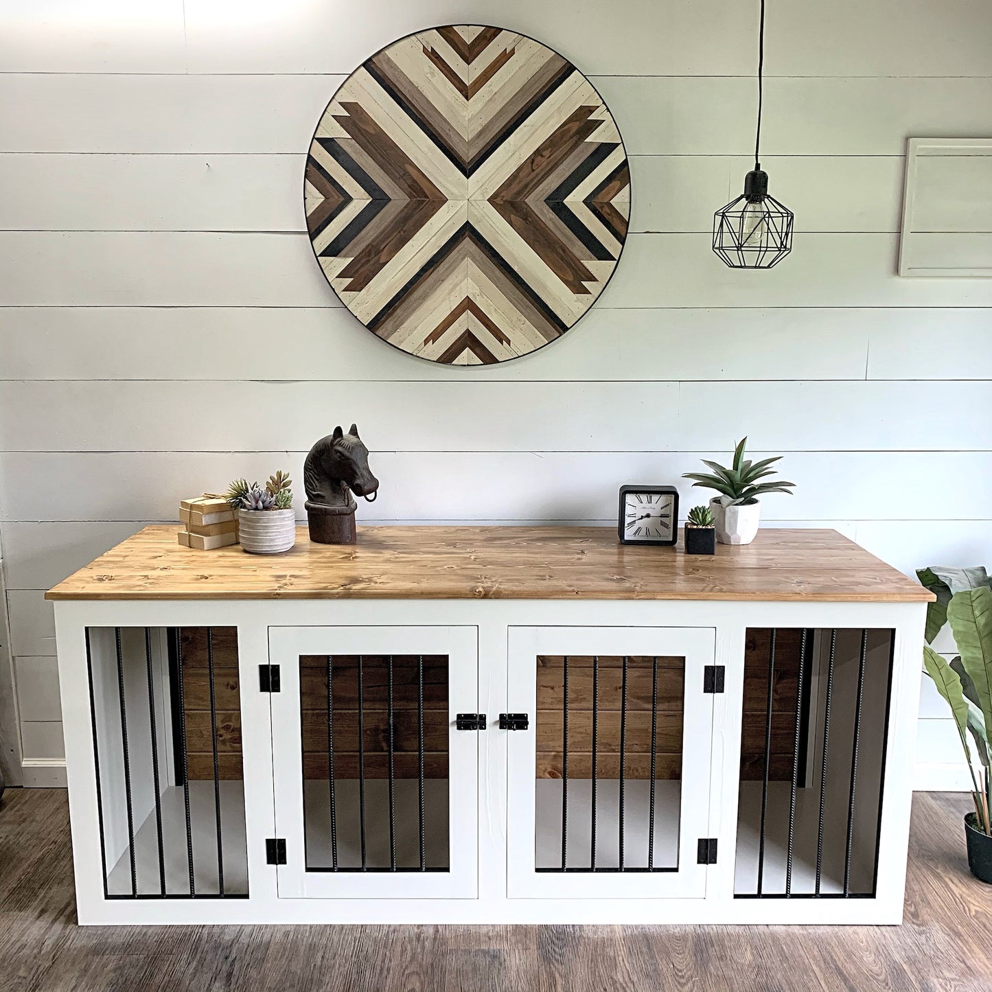 Double large dog kennel plans DIY