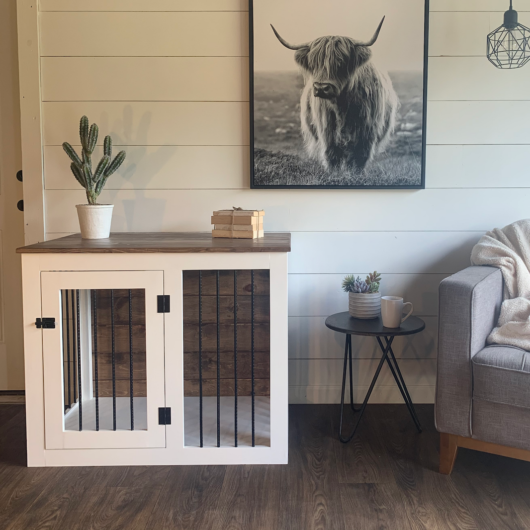 Beautiful view of No Hinge Dog Crate Plans With Removable Side